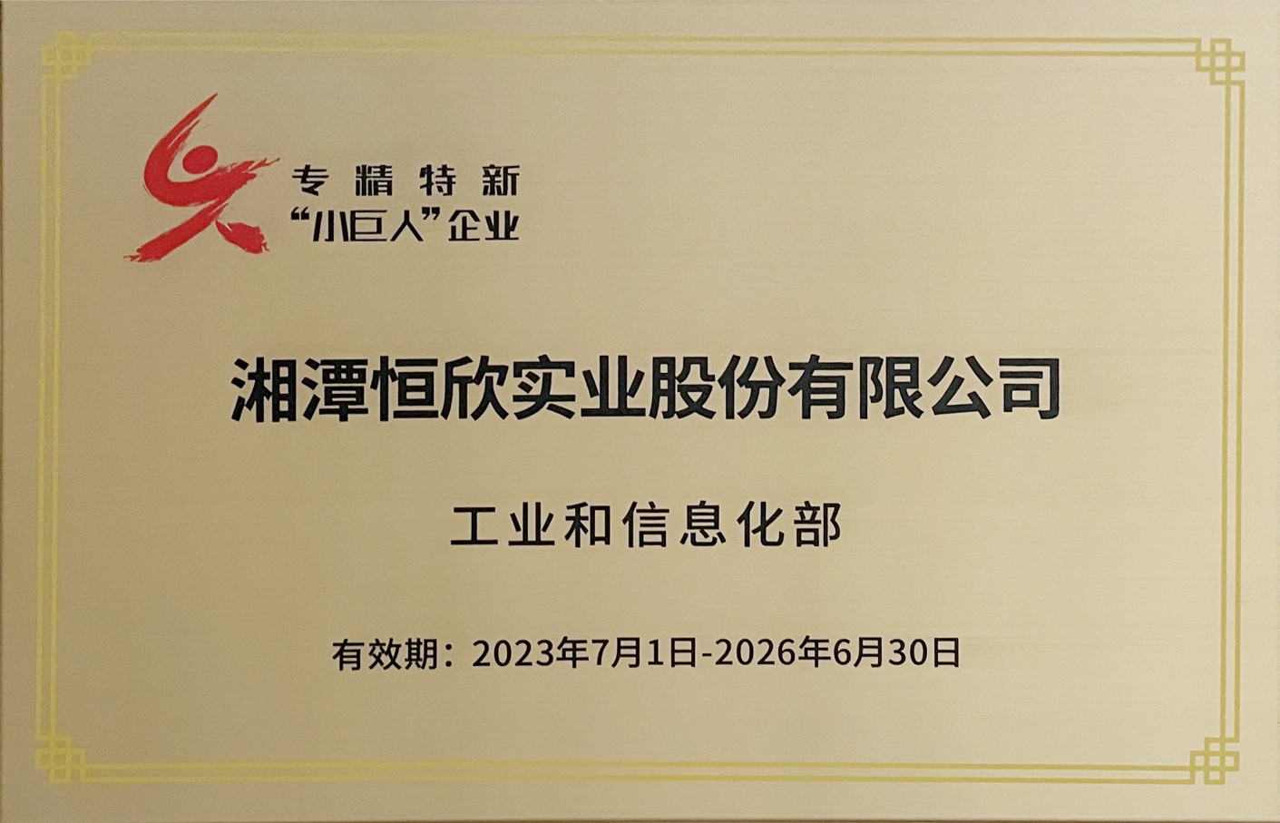 國(guó)家級(jí)專(zhuān)精特新“小巨人”企業(yè)